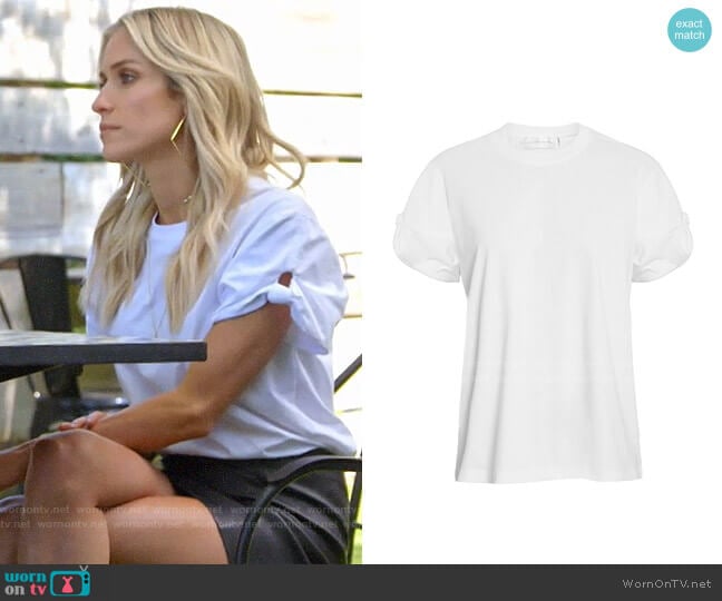 Victoria Beckham Knot Sleeve T-shirt worn by Kristin Cavallari on Very Cavallari