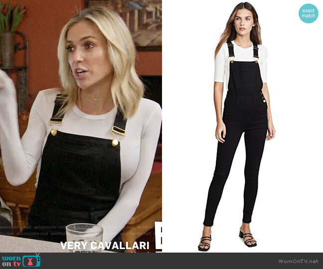 WeWoreWhat High Rise Skinny Overalls worn by Kristin Cavallari on Very Cavallari