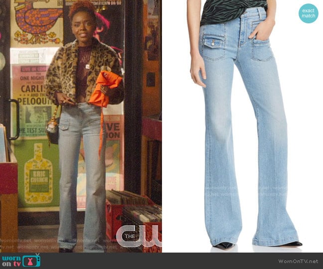 7 For All Mankind Georgia Jeans worn by Josie McCoy (Ashleigh Murray) on Katy Keene