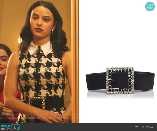 Alessandra Rich Crystal Embellished Belt worn by Veronica Lodge (Camila Mendes) on Riverdale