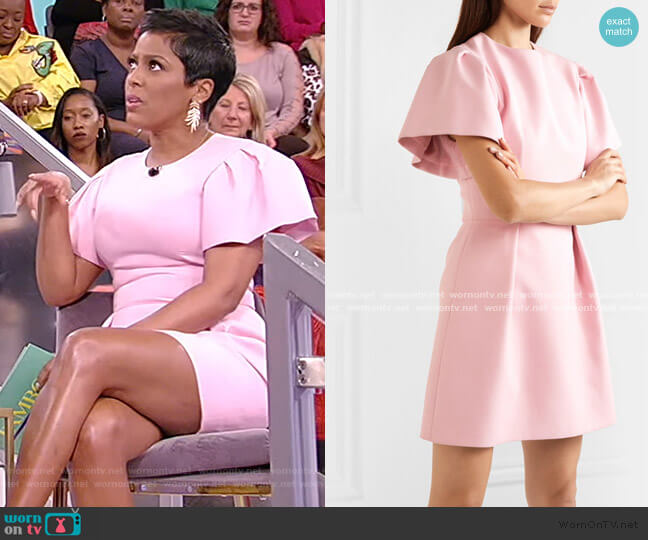 Wool-blend Crepe Mini Dress by Alexander McQueen worn by Tamron Hall on Tamron Hall Show