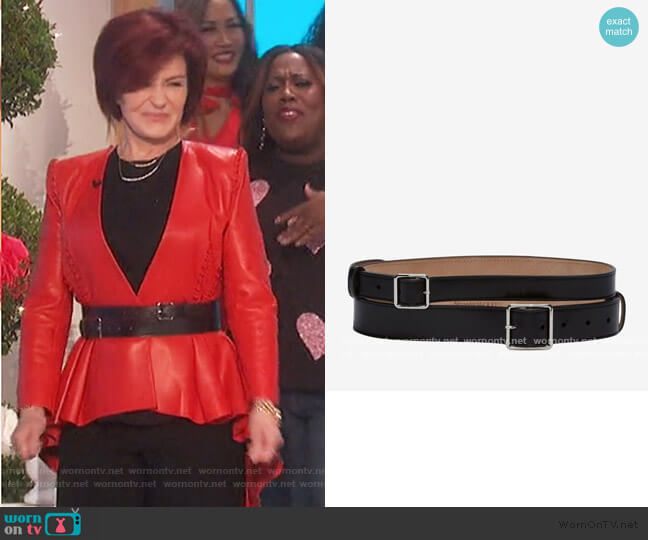 Double Belt by Alexander McQueen worn by Sharon Osbourne on The Talk