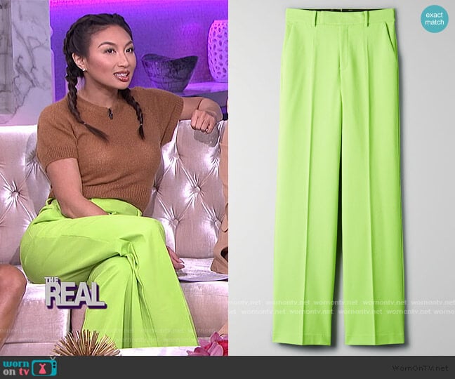 Agency Pants by Aritzia worn by Jeannie Mai on The Real