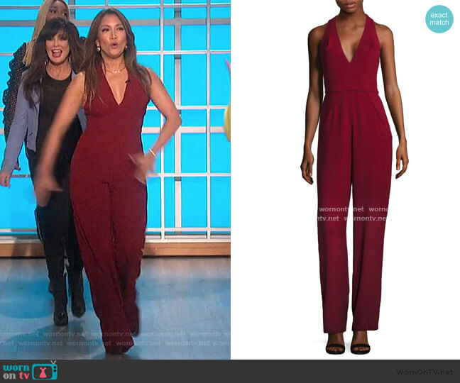 WornOnTV: Carrie’s red sleeveless jumpsuit on The Talk | Carrie Inaba ...