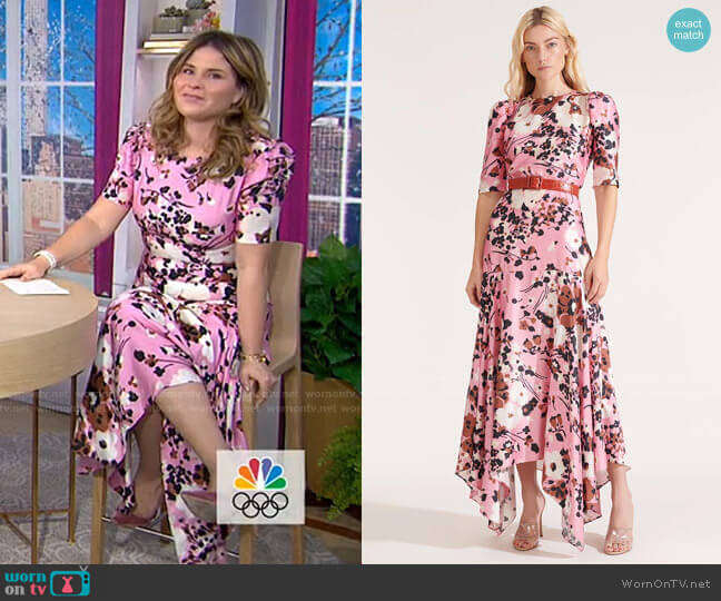 Connie Dress by Veronica Beard worn by Jenna Bush Hager on Today