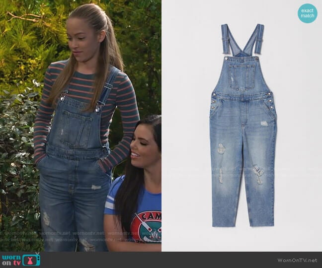 h&m denim overall