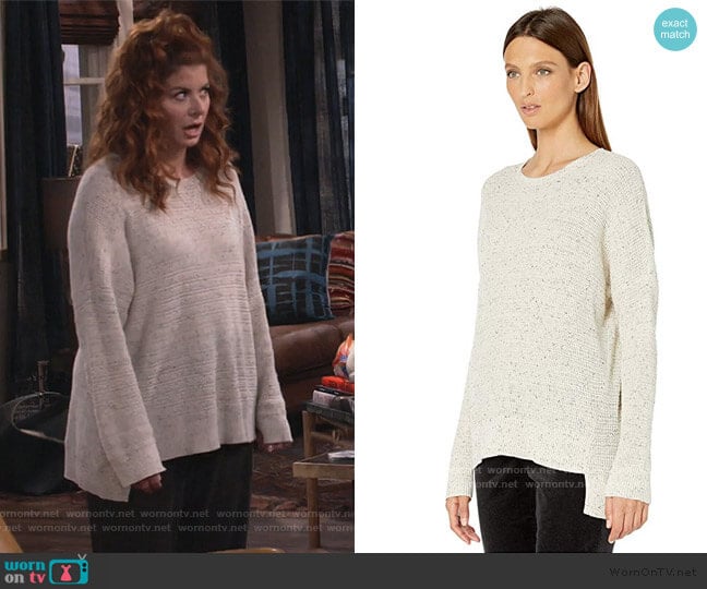 Grace’s speckled sweater on Will and Grace