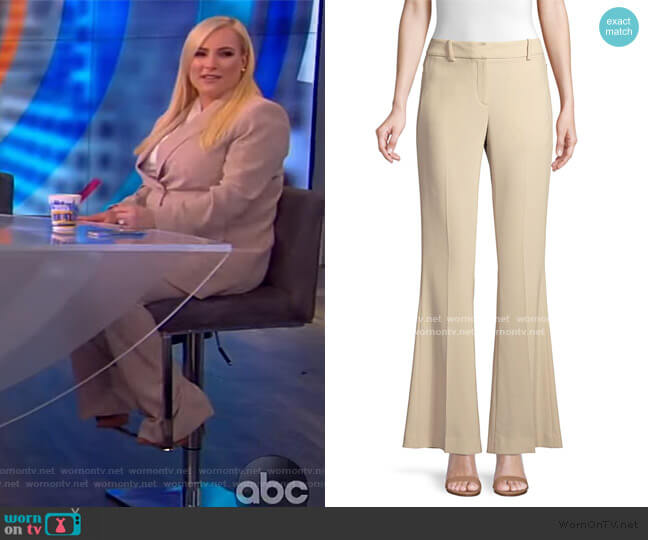 Anna Crepe Flare Pants by Elie Tahari worn by Meghan McCain on The View