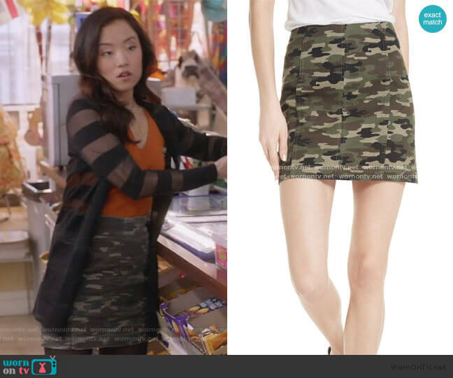 We the Free by Free People Modern Femme Camo Skirt by Free People worn by Janet (Andrea Bang) on Kims Convenience