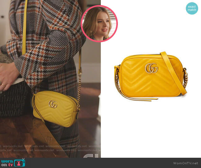 GG Marmont Matelasse Mini Bag by Gucci worn by Kirby Anders (Maddison Brown) on Dynasty