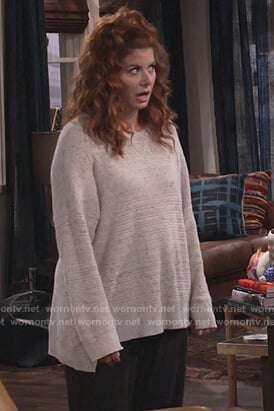 Grace's speckled sweater on Will and Grace