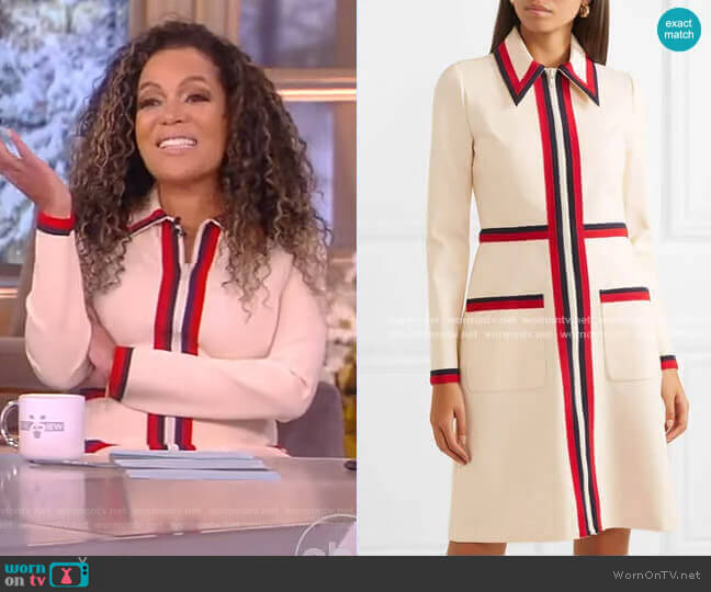 WornOnTV: Sunny’s white striped zip front dress on The View | Sunny ...