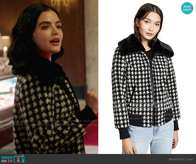 Jocelyn Teddy Bomber Jacket worn by Katy Keene (Lucy Hale) on Katy Keene