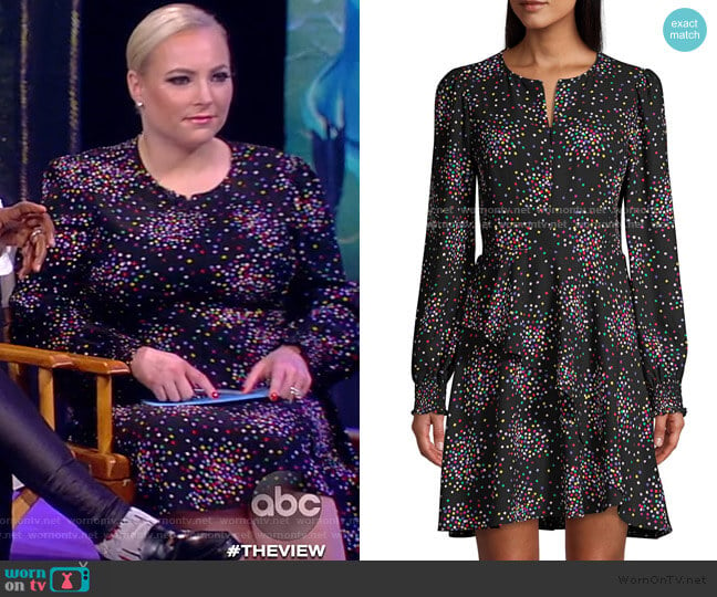 Confetti Cheer Fit & Flare Dress by Kate Spade worn by Meghan McCain on The View