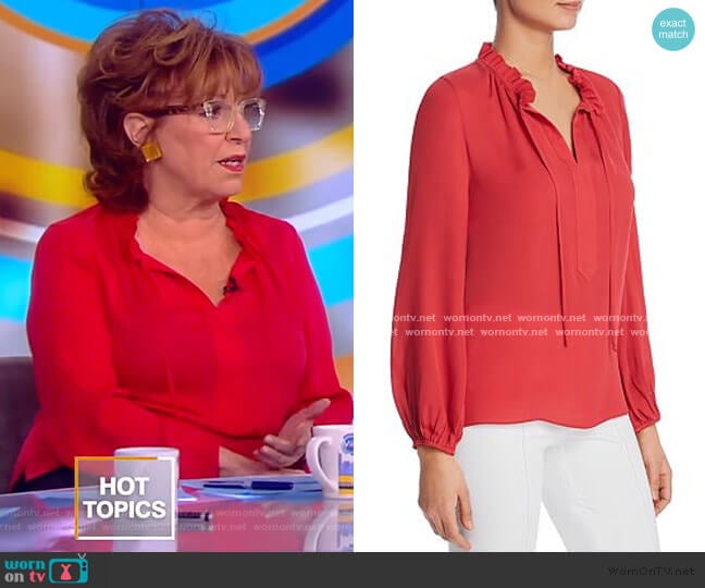 Darcy Silk Blouse by Kobi Halperin worn by Joy Behar on The View