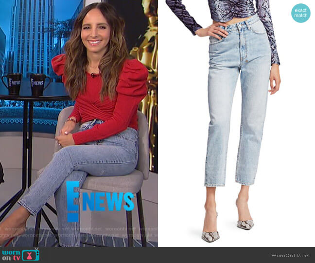 Bring Back Life Chloe Karma High-Rise Cropped Jeans by Ksubi worn by Lilliana Vazquez on E! News