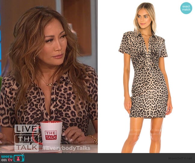 Jacinda Dress by LPA worn by Carrie Inaba on The Talk