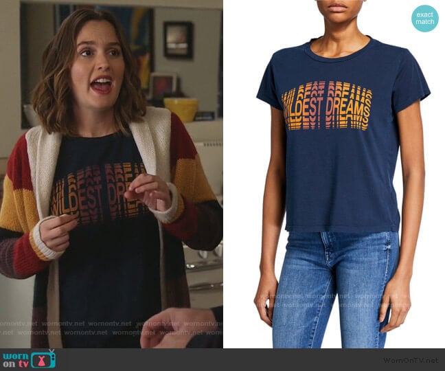 The Boxy Goodie Goodie Tee by Mother worn by Angie (Leighton Meester) on Single Parents