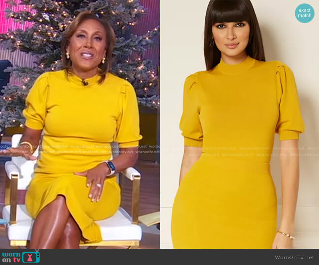 Millie Sweater - Eva Mendes Collection by New York & Company worn by Robin Roberts on Good Morning America