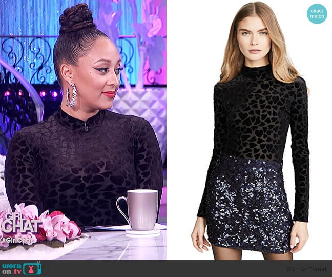 WornOnTV: Tamera’s black heart mesh bodysuit on The Real | Tamera Mowry ...