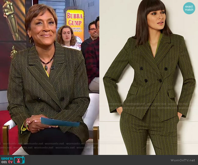 Reilly Blazer - Eva Mendes Collection by New York & Company worn by Robin Roberts on Good Morning America