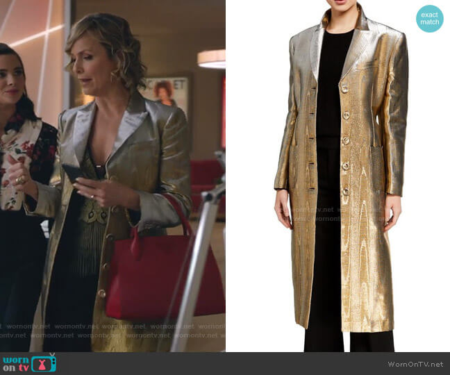 Paloma Coat by Racil worn by Jacqueline (Melora Hardin) on The Bold Type