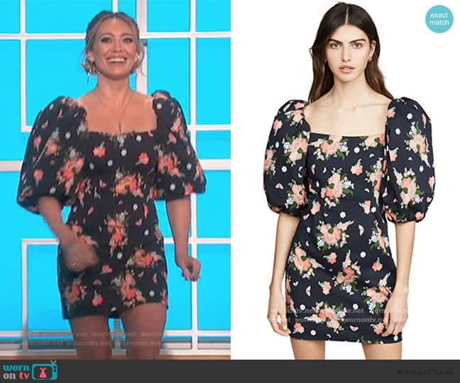 First Impressions Dress by Rebecca De Ravenel worn by Hillary Duff on The Talk