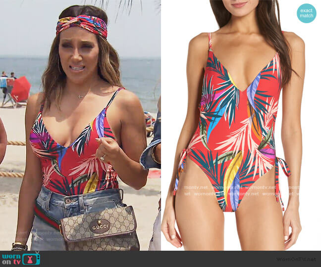 Blondie One-Piece Swimsuit by Red Carter worn by Melissa Gorga on The Real Housewives of New Jersey