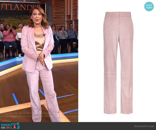 Carey Corduroy Trousers by Reiss worn by Ginger Zee on Good Morning America