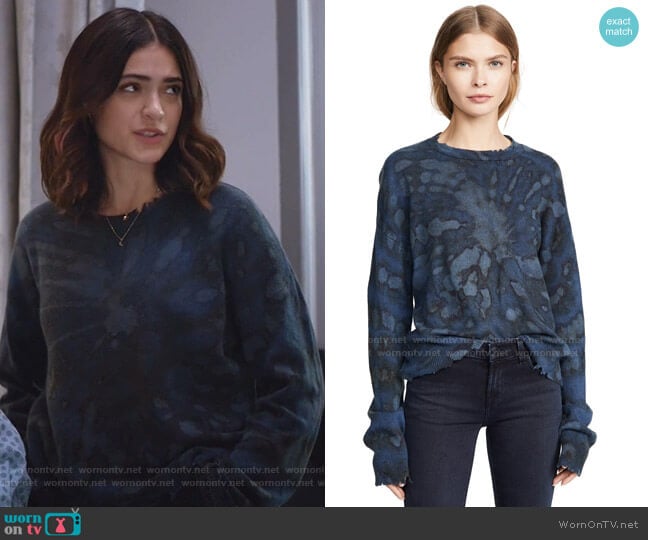 Emma Cashmere Sweater by RtA worn by Olive Stone (Luna Blaise) on Manifest