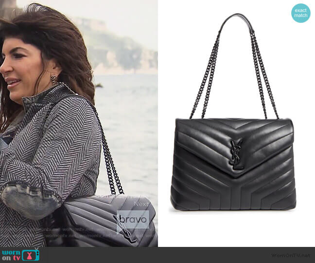 Loulou Matelasse Leather Bag by Saint Laurent worn by Teresa Giudice on The Real Housewives of New Jersey