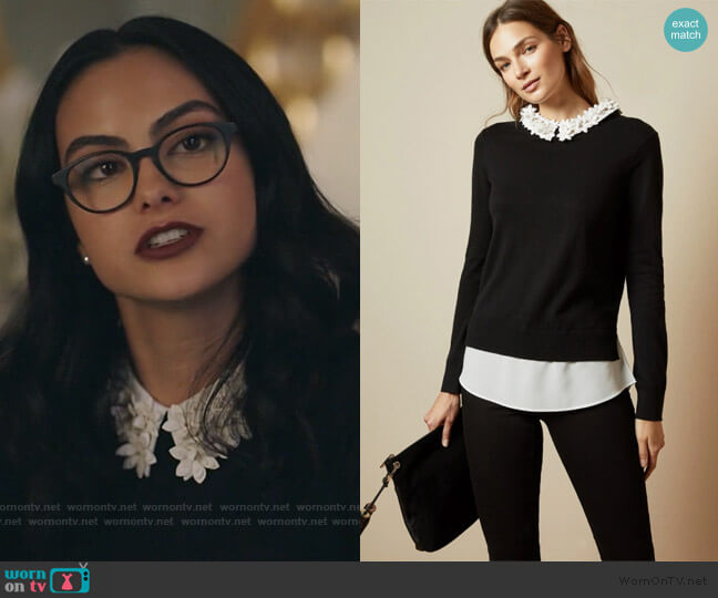 Ted Baker Nansea Sweater worn by Veronica Lodge (Camila Mendes) on Riverdale
