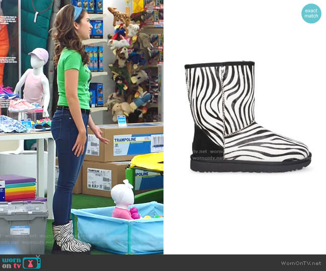 Classic Short Exotic Boot by Ugg worn by Cheyenne (Nichole Bloom) on Superstore