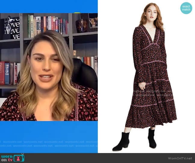 What A Feeling Midi Dress by Free People worn by Carissa Loethen Culiner on E! News