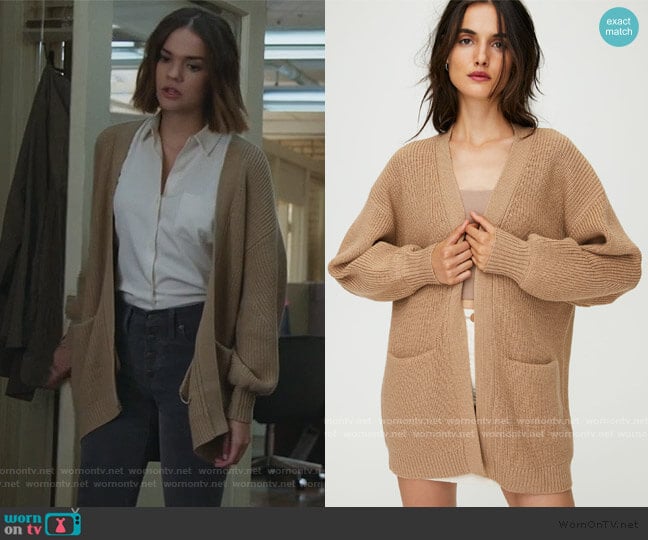 Rourke Sweater by Wilfred Free worn by Callie Foster (Maia Mitchell) on Good Trouble