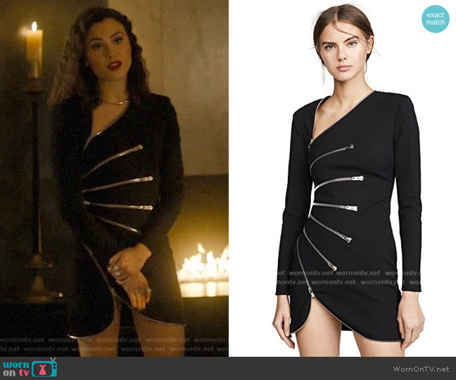 alexander wang black zipper dress