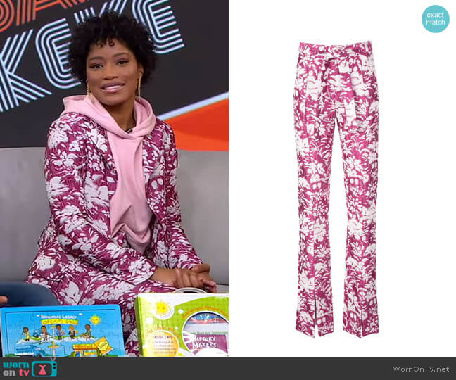 Burgos Floral Print Trousers by Alexis worn by Keke Palmer on Good Morning America