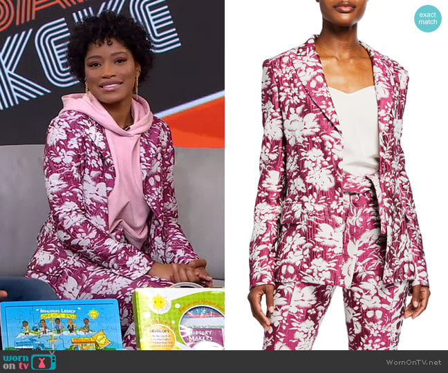 Raquelle Jacquard Jacket by Alexis worn by Keke Palmer on Good Morning America