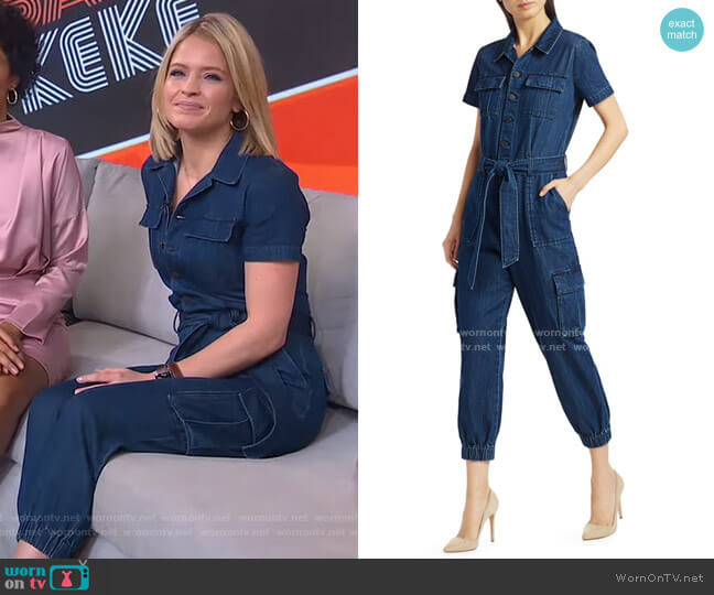 WornOnTV: Sara’s denim cargo jumpsuit on GMA Strahan Sara And Keke ...