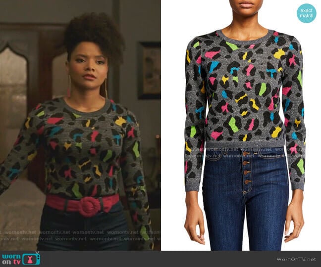 WornOnTV: Vanessa’s multi-color leopard sweater on Dynasty | Jade ...