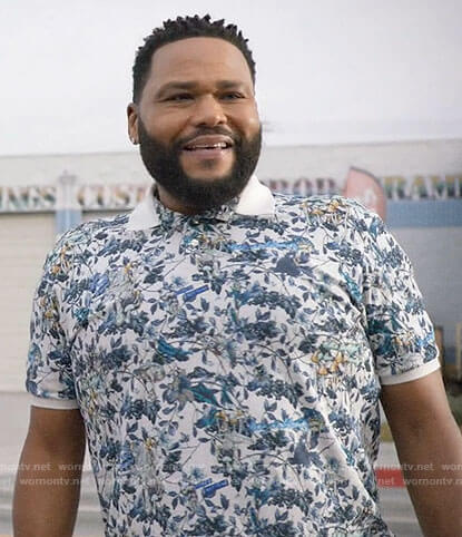 Andre's floral polo shirt on Black-ish