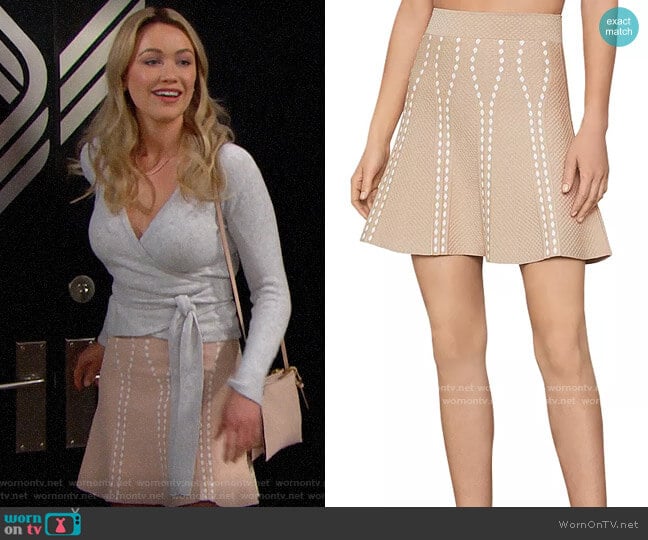 Bcbgmaxazria Ingrid Skirt worn by Flo Fulton (Katrina Bowden) on The Bold and the Beautiful