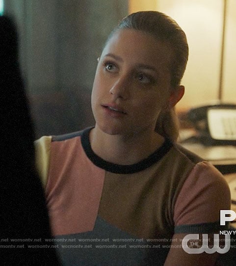 Betty’s patchwork top on Riverdale