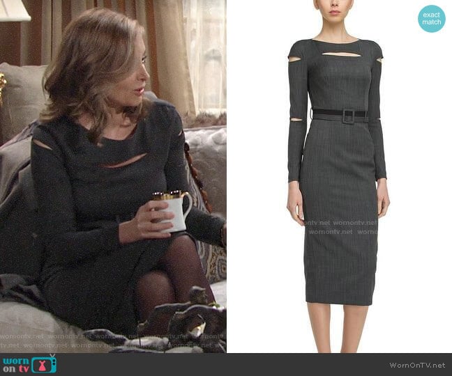 BGL Wool Blend Dress worn by Ashley Abbott (Eileen Davidson) on The Young and the Restless