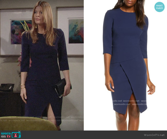 Black Halo Kofi Dress worn by Phyllis Summers (Michelle Stafford) on The Young and the Restless