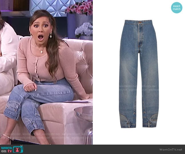 Will Jean by CIE Denim worn by Adrienne Houghton on The Real