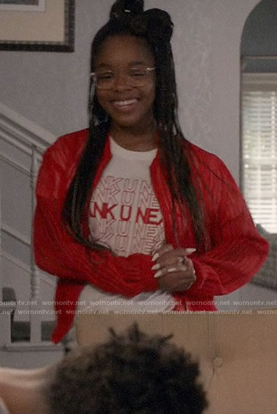 Diane’s THANK U NEXT tee on Black-ish