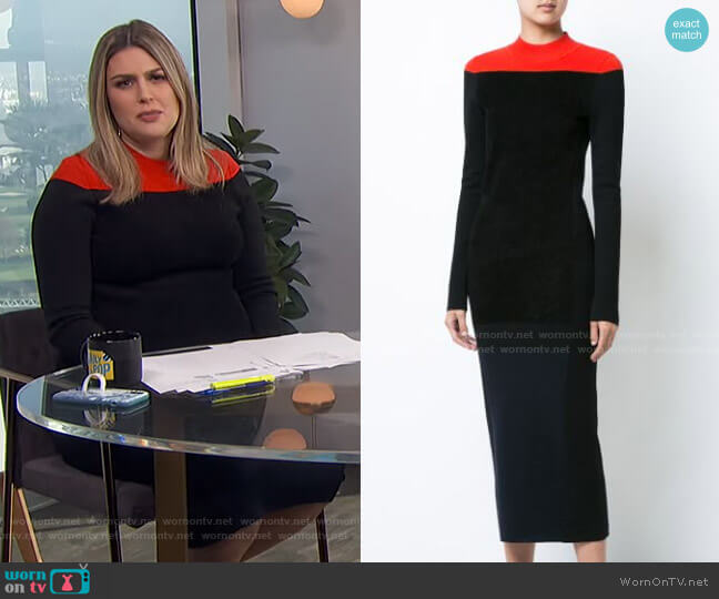 Mock Neck Knit Midi Dress by Diane von Furstenberg worn by Carissa Loethen Culiner on E! News