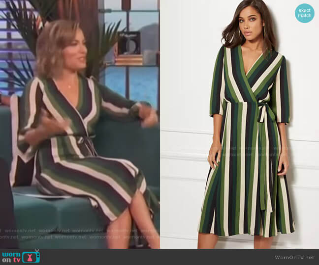 Brenda Dress - Eva Mendes Collection by New York & Company worn by Kit Hoover on Access Hollywood