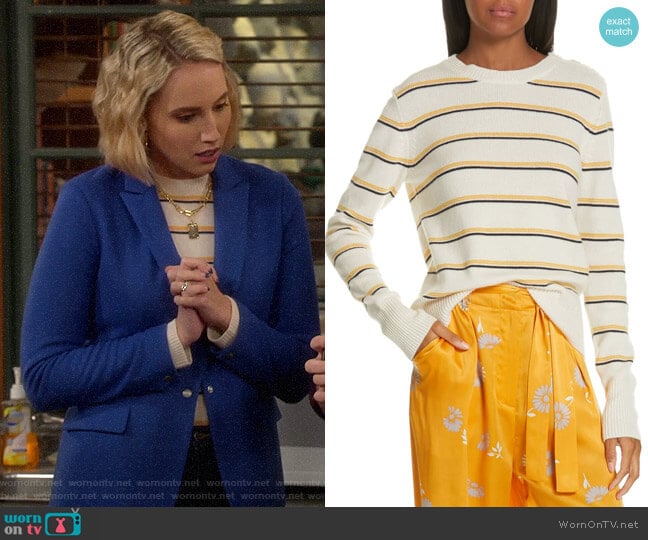 Equipment Duru Sweater worn by Mandy Baxter (Molly McCook) on Last Man Standing